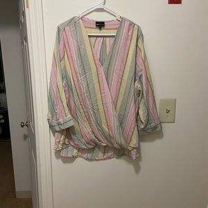 JNY Wrap Front Blouse